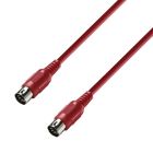 ADAM HALL K3MIDI0075RED 3 STAR MIDI 0075 RED 0,75 MT