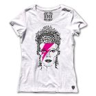 COBAIN T-SHIRT LADY BOWIE L WHITE