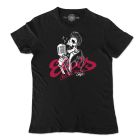 COBAIN T-SHIRT MAN ELVIS LIVE S BLACK